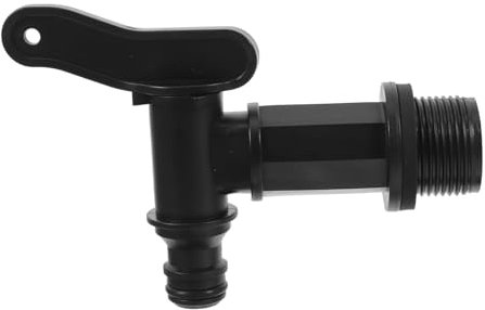 PartyKindom Rain Barrel Spigot Connector Plastic Hose Adapter for Garden Watering Outdoor Faucet Fitting 3/4 inch Size for Rainwater Collection and Irrigation