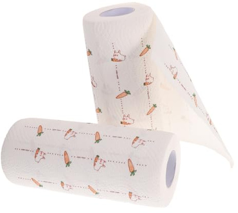 CIYODO 2 Carta Asciugatutto Cucina in Fibra di Legno Panni Pulizia Multiuso per Rimuovere Olio e Macchie Asciugamani Resistenti per Pareti Piani e Mobili Accessori Casa Igiene
