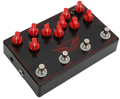 RiToEasysports Pédale de Guitare Synthétiseur Multi-Effets avec de Bons Effets de Modulation Analogique de Chœur pour Guitaristes Black Metal