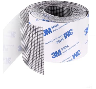 Nastro adesivo per riparare zanzariere, realizzato da nastro 3M, kit di riparazione per piccoli fori e strappi nelle finestre, zanzariere, kit di patch adesive (normale)