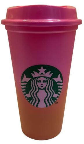 STARBUCKS Hot Tropic Haze Gobelet de voyage réutilisable en plastique écologique pour l'été 2026 Grande taille 473 ml
