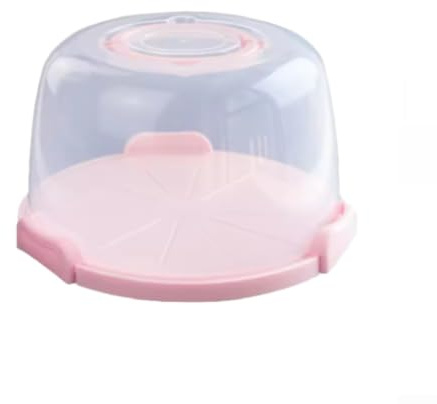 NEIQIUWING Kuchenbox aus Kunststoff mit Faltgriff und Sicherem Verschluss, Wiederverwendbare Tortenbox 28x23x17,5 cm für Geburtstagstorten, Mousse und Cupcakes, für robuste Aufbewahrungsbox für