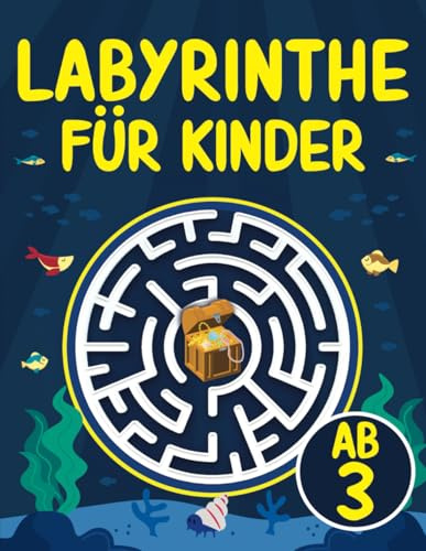 Labyrinthe für Kinder ab 3: Labyrinth-Aktivitätsbuch für 3-5 Jahren | Labyrinth-Puzzles für 3, 4, 5 Jahre