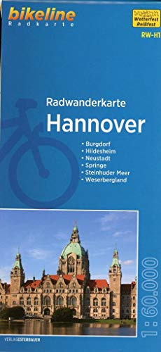 Hannover (RW-H1) Burgdorf, Hildesheim, Neustadt, Weserbergland, Steinhuder Meer, Springe, 1:60 000, wetter- und reißfest, GPS-tauglich mit UTM-Netz