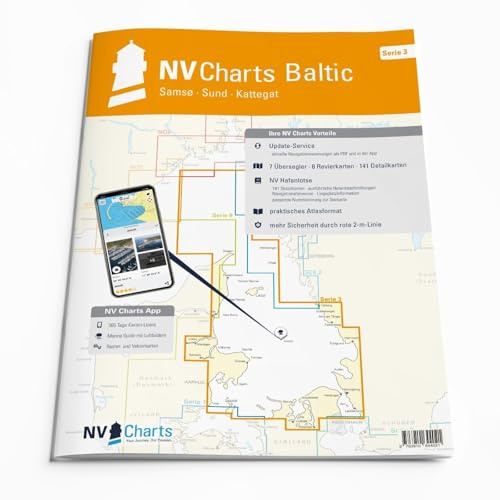 NV Charts Seekarte Ostsee Serie 3 - Samsö - Sund - Kattegat - Seekarte für Dänemark und Schweden im Atlas Format