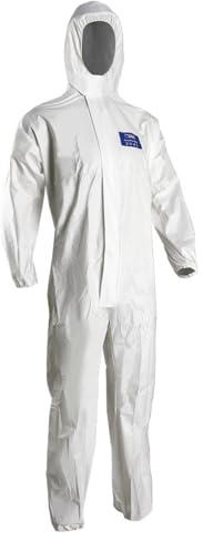 Tuta protettiva usa e getta CoverPro 5M20 bianco, impermeabile Categoria III (XL, 1)
