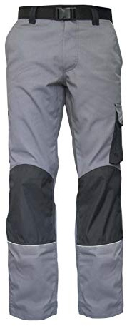 Gahibre - Pantalón de Trabajo Elástico Con Rodilleras | Ropa de Trabajo Reflectante | Talla L