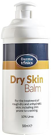 Dermatonics Dry Skin Balm with 10% Urea, 500ml | Moisture balm for rough, cracked skin, hydrates and repairs dryness, 10% urea, suitable for diabetics, cracked heel cream