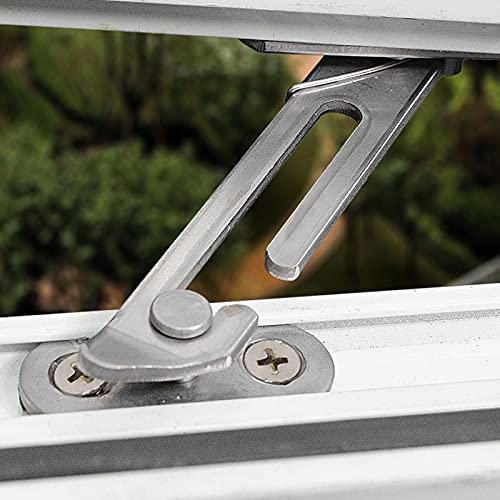 Bloqueo de Ventana Protección para Niños Restrictor de Ventana Acero Inoxidable Seguridad para Niños Tope de Ventana Prevención de Caídas Bloqueo Limitador