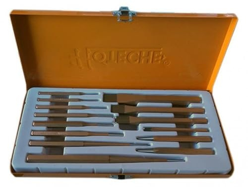 Set 14 scalpelli cacciaspine scalpello punzoni Bulino piatti e punte acciaio in valigetta