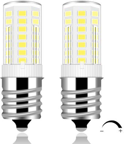 Kei D28x Kel 2816x Refrigerator Bulb 4W E17 LED Freezer Light Bulb Replacement Fridge Light Bulb Kei 125v 40W Appliance Bulbs Kitchen Light Dimmable E17 Intermediate Base Cool White 6000K, 2-Pack