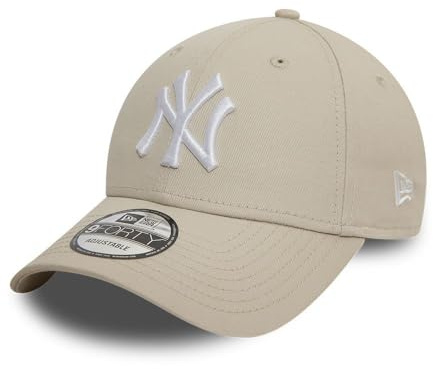 New Era New York Yankees MLB League Essential Beige White 9Forty Adjustable Cap