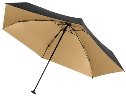 Taschenschirme Zusammenklappbarer Reise-Regenschirm, einfach und ultraleicht, kompakt, tragbar, sonniger und regnerischer Regenschirm for Männer, Frauen, Frauen, for Regen und Sonne Regenschirme ( Col