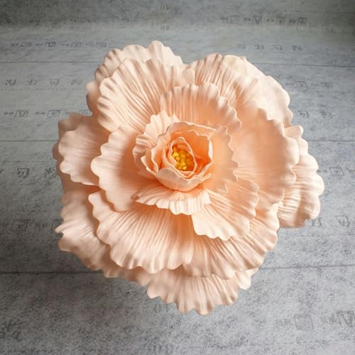 80 cm riesige PE-Schaumrose, künstliche Blumen, Hochzeitsdekoration, Rosenblume, Wand, Straße, zitierte Bühne, Partydekoration, Gartenrosen, Champagner, 2–60 cm