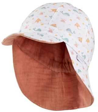 Sterntaler Unisex Wende Schirmmütze Meerestiere Sonnenhut