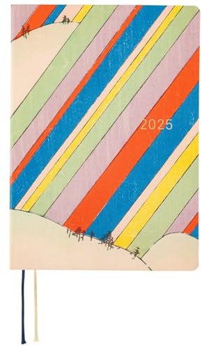 Hobonichi Techo HON [Englisch/A5 Size/Januar 2025 Start/Planer] Unsodo: Bijutsukai (Regenbogen)