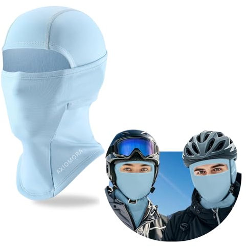 AXIOMORA Sturmhaube Motorrad Fahrrad Winter - Warm Sturmmaske für Herren und Damen - Winddicht Atmungsaktiv Balaclava Skimaske für Outdoorsports Radfahren, Snowboarden