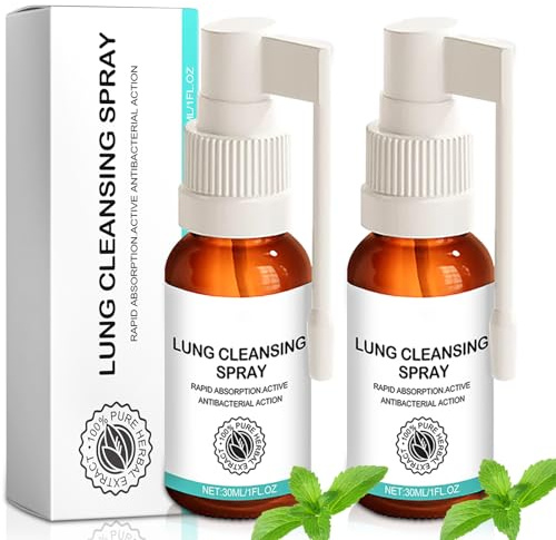 Herbal spray, lungrengöringsspray, örtrengöring Lung spray, örtlungrengöringsspray reparationsspray för örtlungor för dagligt bruk, 2 stycken