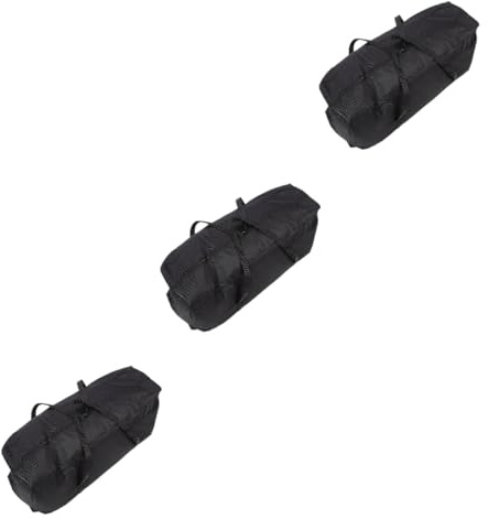 ABOOFAN 3 Pièces Pour Barbecue Au Charbon De Bois De Rangement Pour Ustensiles De Gril à Outils Pour Plaque Chauffante Tente Gril à Charbon Portable Doublure Tissu Oxford Black