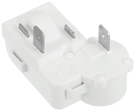sourcing map 2 Pin Refrigerator Starter Relay Compressor PTC Start Relay Freezer Over Load Protector for Fridge