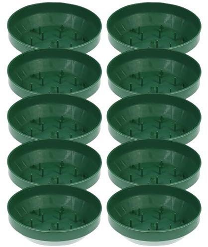 Soporte De Espuma Para Flores - Bandeja Para Composiciones Florales Y Diseño De Eventos,10 Unidades Placa Fijadora de Barro Reutilizable para Decoración de Fiestas, Bodas y Festivales