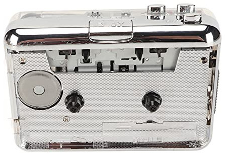Cassette to MP3 Converter Retro Portable HiFi Player para Transferencia USB y Grabadoras, ABS de Material, Color Transparente, para Entusiastas de la Música y Coleccionistas de Música Vintage