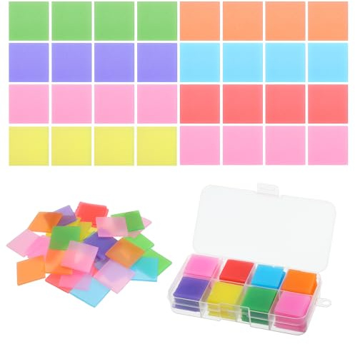 PATIKIL 72PCS Diamond Art Painting Glue Clay Wax 5D Square DIY Diamond Art Refills with Storage Box for Diamond Art Embroidery Mud Supplies Accessories Painting Tool (25mm/1, 7 Color)