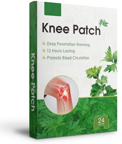 Pain Relief Patch - 24 Stück Wärmepflaster Patches knie Schmerzpflaster, Kniepflaster Gegen Arthrose,Schmerzlinderung Patch Schnell Wirkend für Knie, Rücken, Nacken Muskelkater (1)