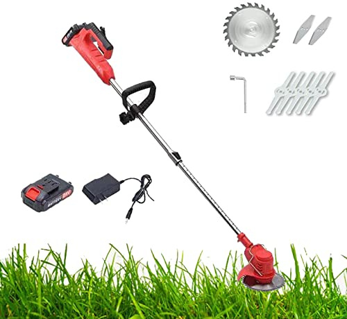 Cordless Electric Lawnmower with Mulching Feature, Foldable Design, Battery & Charger Included, 6 Cutting Heights, Walk-Behind Lawn Mower Kit