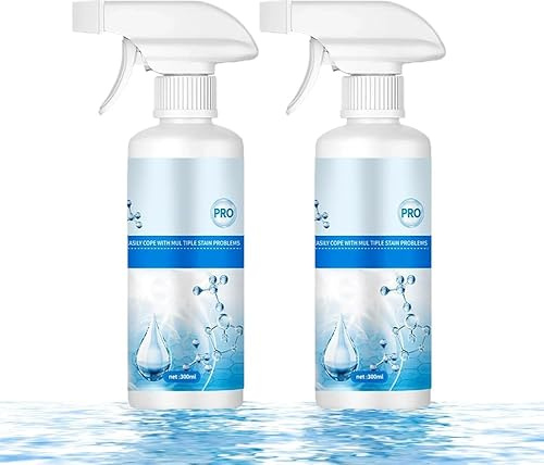 2 Stück Fleckenentferner Kleidung, 300ml Tragbar Stain Remover Spray, Leistungsstarke Fleckentfernung, Sicher und Nicht Reizend, Fleckenspray für alle Textilien & Farben