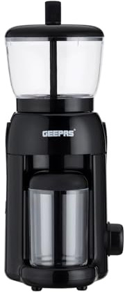 GEEPAS Peanut Butter Maker | Electric Grinder for Peanuts Cashews Almonds Hazelnuts Homemade Nut Butter with No Oils or Preservatives Needed | Transparent 756g Jar 320ml Storage Cup | 2 Year Warranty