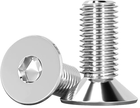 Humyu M5 Schrauben Senkkopf 12mm Edelstahl A2 V2A Senkschraube 25 Stück | M5 Senkkopfschrauben mit Innensechskant DIN 7991 / ISO 10642 Senkkopfschrauben Gewindeschrauben für DIY & Möbelreparatur