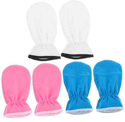 HONMEET 3 Paar Spa Ätherische Öle Feuchte Handschuhe Damen Spa Handschuhe aus Polyester und Lint Geschmeidige Handpflegehandschuhe zur Rejuvenation Trockener Haut