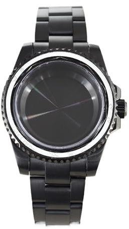1 st 40 mm GMT SUB klockfodral Rem Enkelriktad ram safir for ETA2824 PT5000 herr(NO.80)