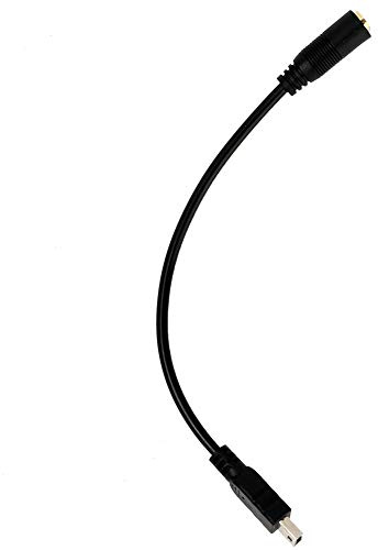 Generic Microphone Adapter Cable Lightweight Mini USB to 3.5mm Three Pole Audio Jack for Camera, Plug and Play Design for Mobile Phone