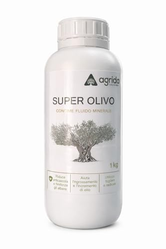 Concime Liquido Professionale per Olivo 30% Azoto | Fertilizzante Concentrato con Effetto Anticascola | Favorisce Crescita e Produzione delle Olive | Fino a 400 Litri