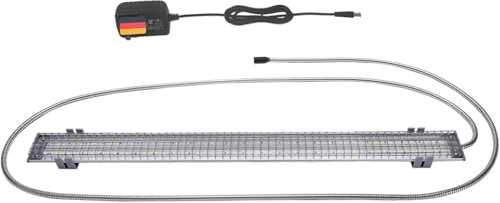 M&M Cage Company HappyBird Vogellampe mit Knabberschutz | Vollspektrum LED Tageslichtlampe für Vögel | Für Papageien, Wellensittiche und andere Vögel mit Hakenschnabel | Länge: ca. 60 cm (24'')