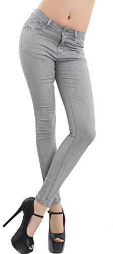 Toocool - Jeans Donna Pantaloni Skinny Slim Elasticizzati Push up Aderenti Nuovi M5780 [L,Grigio]