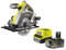 Ryobi - Scie circulaire ONE+ 18 Volts - 150 mm, 4700 tr,min, Livrée avec une lame 18 dents 150mm alesage 10mm et une batterie 4Ah & son chargeur - R18CSP-140GZL