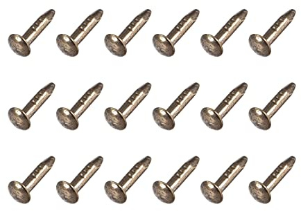 METALLIXITY Piccoli Chiodi (1.2x6mm) 300pz, Carbon Acciaio Piccoli Ferramenta Chiodi - per Famiglia Falegnameria, Bronzo Tono