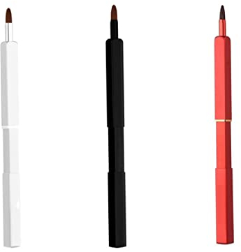 Healeved 3stücke Teiliges Lippenbürsten Tragbare Wiederverwendbare Kosmetikpinsel Für Lippenstift Und Concealer Aus Hautfreundlicher Bionischer
