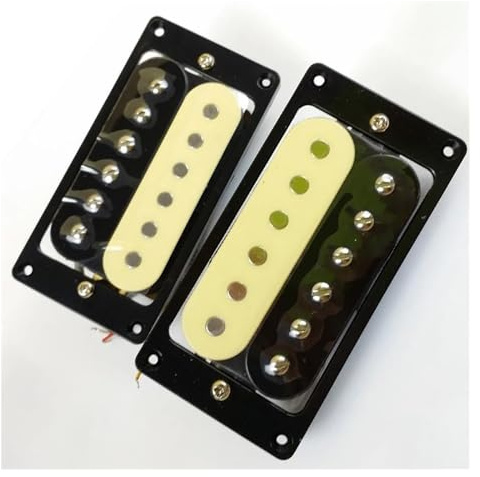 Humbucker-Tonabnehmer für E-Gitarre, exquisiter und praktischer Tonabnehmer mit schwarzem Rahmen Tonabnehmer Set