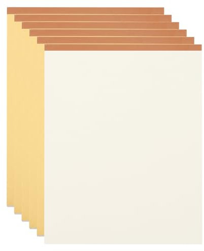 M&G 7x10 Notizblöcke, 6er Pack B5 Legal Pads 70 Blatt Notizblöcke Schreibblock College Blanko Kalkül Memo Papier Tablet für Arbeit Schreiben Notizen Mathematik Zeichnen