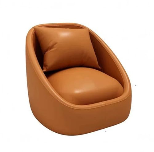 Modernes, übergroßes Zweisitzer-Sofa mit extra tiefen Sitzen und bequemen Armlehnen für Wohnzimmer, Lounge, Orange, perfekt für Wohnung