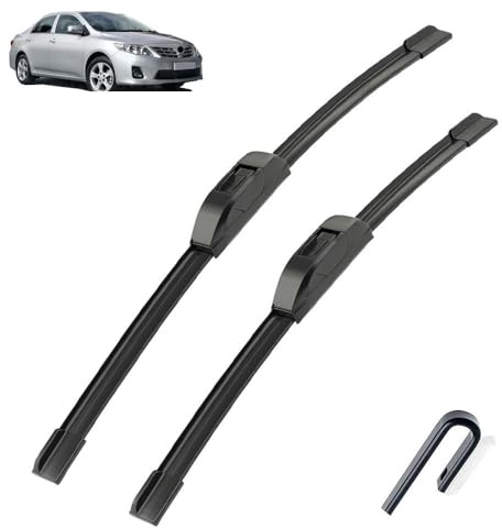 For Toyota Corolla 3 Section 2007-2013 Front Wiper Blades Brushes Cutter Accessories U J Hook 26+14
