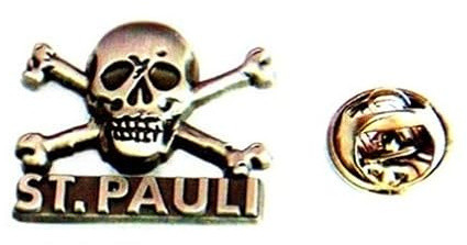 St.Pauli Pin Totenkopf - Hamburg St.Pauli Anstecker