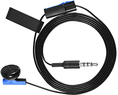 Keenso 3,5 Mm Gaming Earphone Headset mit Blauen Farbfarbkopf für 4 -Controller, Rauschkrists -Gaming Ohrhörer für