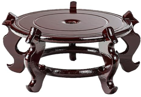 Healifty Supporto per Piante in Legno 30 Cm, Piedistallo per Vaso di Fiori Rustico, Portavasi Alto per Interno e Giardino, Sgabello Decorativo Salvaspazio per Casa e Balcone