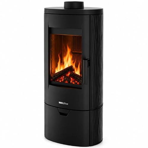 Poêle à bois NORDFLAM - PALERMO 8 kW en Fonte - Noir