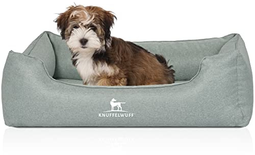 Knuffelpuff ortopedisk hundbädd orto hundkoppel hundkudde hundkudde hunddekoration luisa överdrag tvättbar, M-L 85 x 63cm, bensin